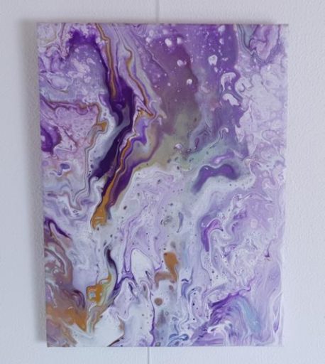 Abstraktes-Gemälde-Purple-Pills-40x30