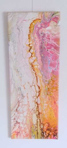 Abstraktes-Gemälde-Pink-Orange-50x20